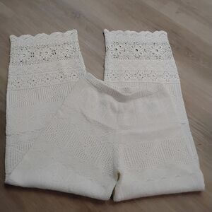Maje Cream Crochet Lace Garment